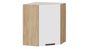 Кухонный навесной шкаф Детройт исп. 2 1В6У (Дуб крафт золотой/Белый глянец) в Артеме