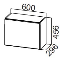 Шкаф кухонный настенный Стайл, ШГ600/456 горизонтальный, МДФ в Находке