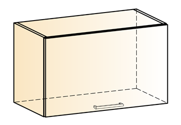 Шкаф навесной Яна L600 Н360 (1 дв. гл.) в Артеме