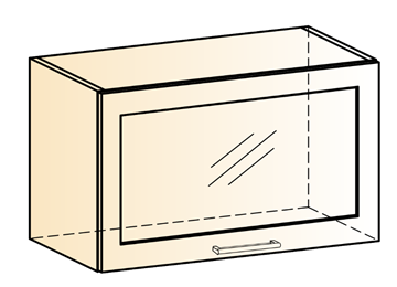 Шкаф кухонный Яна L600 Н360 (1 дв. рам.) в Находке