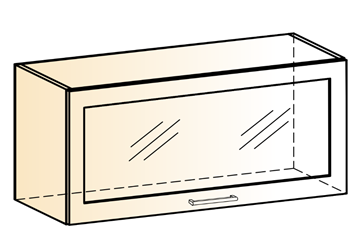 Шкаф кухонный Яна L800 Н360 (1 дв. рам.) в Артеме