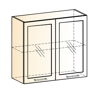 Кухонный шкаф Яна L800 Н720 (2 дв. рам.) в Находке