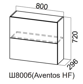 Шкаф кухонный Модерн New барный, Ш800б(Aventos HF)/720, МДФ в Артеме