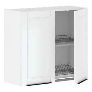 Шкаф кухонный с полкой и посудосушителем SICILIA Белый MHSU 8072.1C (800х320х720) в Артеме