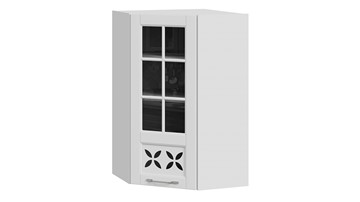 Кухонный навесной шкаф Скай ВУ45_96-(40)_1ДРДc(L) (Белоснежный софт) во Владивостоке - предосмотр