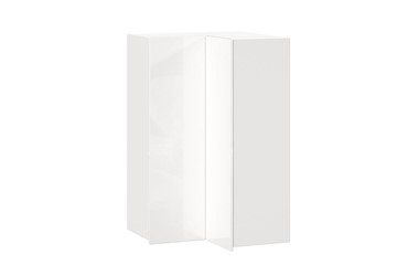 Шкаф кухонный угловой высокий Шервуд, ЛД 281.570.000.170, белый/белый глянец в Уссурийске