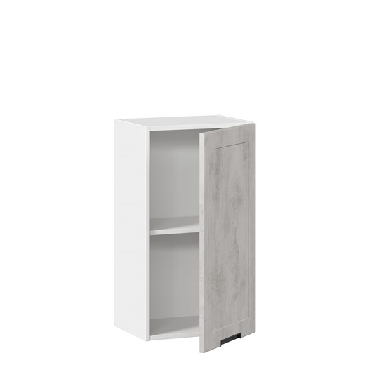 Кухонный навесной шкаф 400 Джамис ЛД 296.320.000.017, Белый/Белый камень во Владивостоке - изображение 1