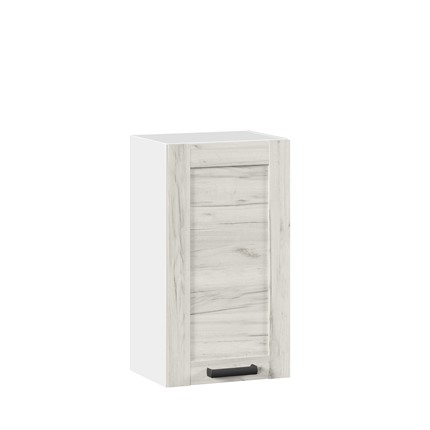 Навесной кухонный шкаф 400 Винченца ЛД 234.320.000.027, Белый/Дуб Крафт белый во Владивостоке - изображение
