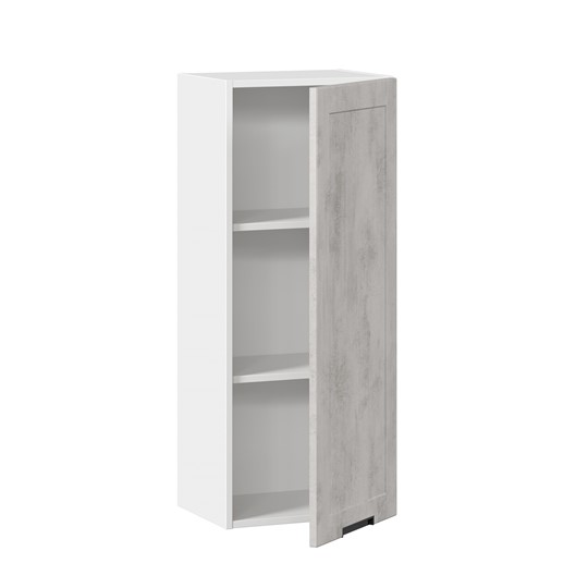 Навесной кухонный шкаф 400 высокий Джамис ЛД 296.420.000.025, Белый/Белый камень во Владивостоке - изображение 1