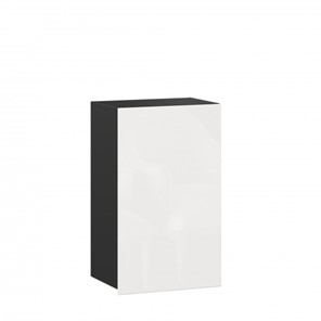 Кухонный навесной шкаф 450, Шервуд, ЛД 281.330.000.071, черный/белый глянец в Артеме