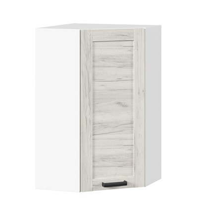 Навесной шкаф 600 угловой высокий Винченца ЛД 234.620.000.042, Белый/Дуб Крафт белый во Владивостоке - изображение