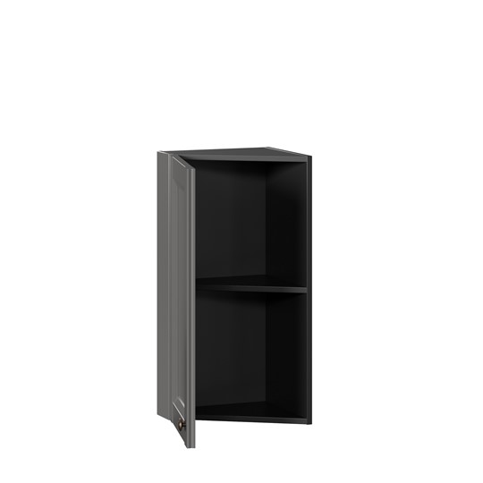 Кухонный шкаф Амели-3 350 окончание ЛД 299.690.000.060, Черный/Оникс серый во Владивостоке - изображение 1