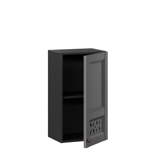 Кухонный шкаф Амели-3 400 ЛД 299.320.000.025, Черный/Оникс серый во Владивостоке - изображение 1