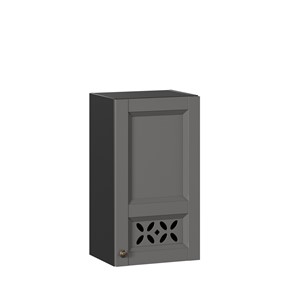 Кухонный шкаф Амели-3 400 ЛД 299.320.000.025, Черный/Оникс серый в Уссурийске