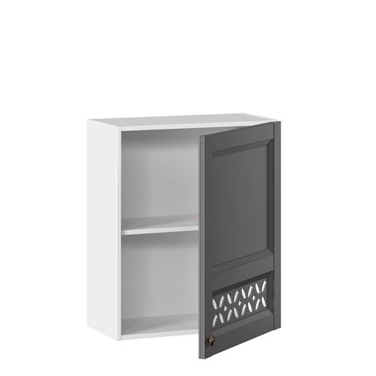 Шкаф на кухню Амели-3 600 ЛД 299.350.000.029, Белый/Оникс серый во Владивостоке - изображение 1