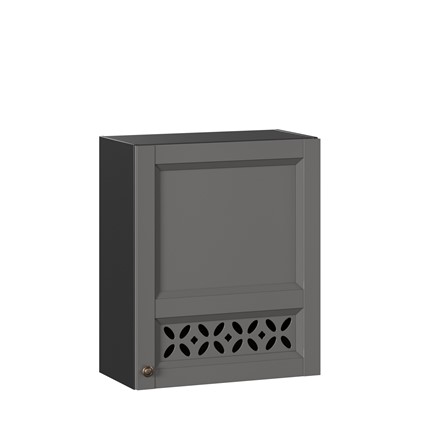 Навесной шкаф Амели-3 600 ЛД 299.350.000.031, Черный/Оникс серый во Владивостоке - изображение