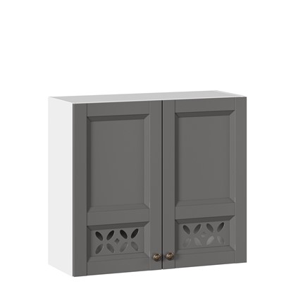 Шкаф кухонный Амели-3 800 ЛД 299.360.000.033, Белый/Оникс серый во Владивостоке - изображение