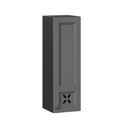 Кухонный шкаф Амели-3 высокий 300 ЛД 299.410.000.038, Черный/Оникс серый во Владивостоке - изображение