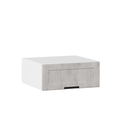 Кухонный навесной шкаф антресоль 600 Джамис ЛД 296.300.000.015, Белый/Белый камень во Владивостоке - изображение