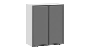 Кухонный навесной шкаф Белладжио 1В6 (Белый, Софт графит) в Уссурийске