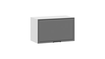 Шкаф настенный Белладжио 1В6Г (Белый, Софт графит) в Артеме