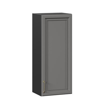 Кухонный шкаф Джелатто 400 высокий ЛД 241.420.000.151, Черный/Оникс серый во Владивостоке - изображение