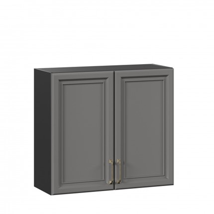 Навесной кухонный шкаф Джелатто 800 ЛД 241.360.000.148, Черный/Оникс серый во Владивостоке - изображение