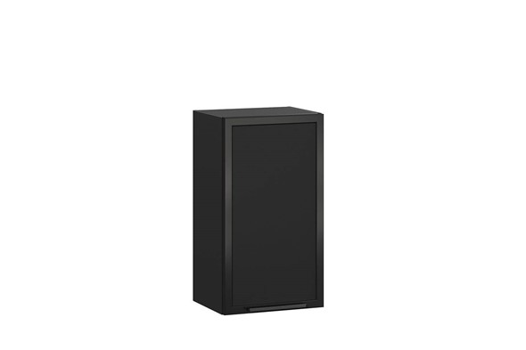 Навесной шкаф Герда 400 со вставкой 279.320.000.090 (Чёрный/Чёрный) во Владивостоке - изображение