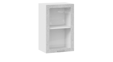Шкаф кухонный Гранита 1В45С (Белый/Бетон снежный) в Находке