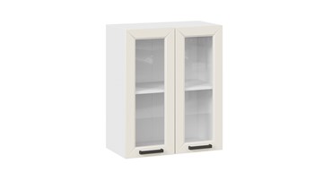 Кухонный навесной шкаф Лорас 1В6С (Белый/Холст брюле) в Артеме