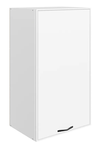 Кухонный шкаф Монако L450 Н900 (1 дв. гл.), белый/милк матовый в Находке