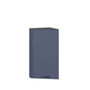 Навесной кухонный шкаф окончание Индиго ЛД 298.690.000.160, Чёрный/Тёмно-синий в Артеме