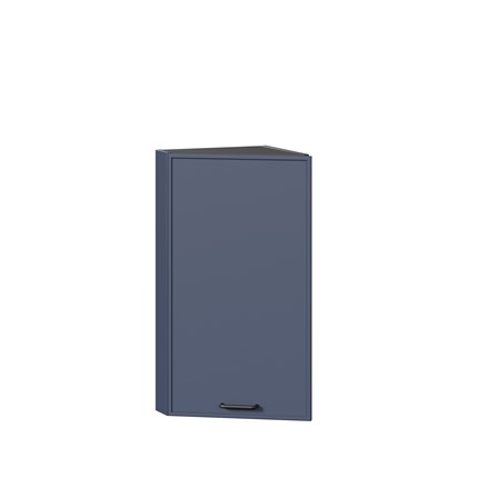 Навесной кухонный шкаф окончание Индиго ЛД 298.690.000.160, Чёрный/Тёмно-синий в Артеме - изображение