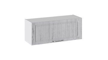 Навесной кухонный шкаф Прованс (Белый глянец/Санторини светлый) В_36-90_1ДО в Уссурийске