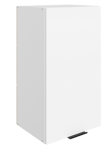 Кухонный шкаф Стоун L400 Н720 (1 дв. гл.) (белый/джелато софттач) в Находке