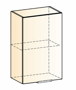 Навесной кухонный шкаф Стоун L450 Н720 (1 дв. гл.) (белый/джелато софттач) во Владивостоке - предосмотр 1