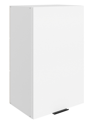 Навесной кухонный шкаф Стоун L450 Н720 (1 дв. гл.) (белый/джелато софттач) во Владивостоке - изображение