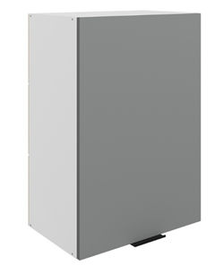 Кухонный шкаф Стоун L500 Н720 (1 дв. гл.) (белый/оникс софттач) во Владивостоке
