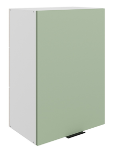 Кухонный шкаф Стоун L500 Н720 (1 дв. гл.) (белый/полынь софттач) во Владивостоке