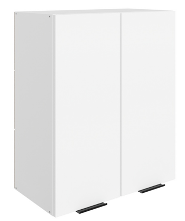 Навесной кухонный шкаф Стоун L600 Н720 (2 дв. гл.) (белый/джелато софттач) во Владивостоке - изображение