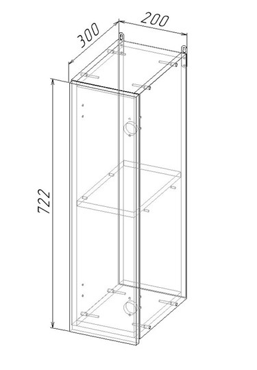 Кухонный навесной шкаф В7 20, Антрацит/Антрацит в Артеме - изображение 1