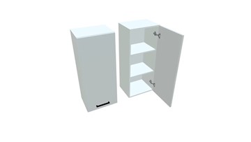 Кухонный навесной шкаф В9 40, Белое гладкое Ламарти/Белый во Владивостоке - предосмотр