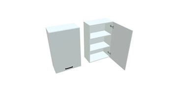 Навесной кухонный шкаф В9 60, Белое гладкое Ламарти/Белый в Находке