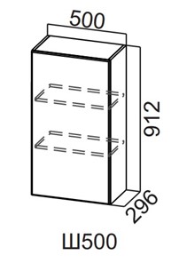 Кухонный шкаф Вельвет Ш500/912 в Артеме