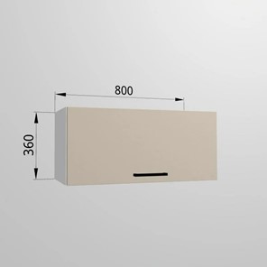 Настенный шкаф ВГ 80, Сатин/Белый в Артеме - предосмотр 1