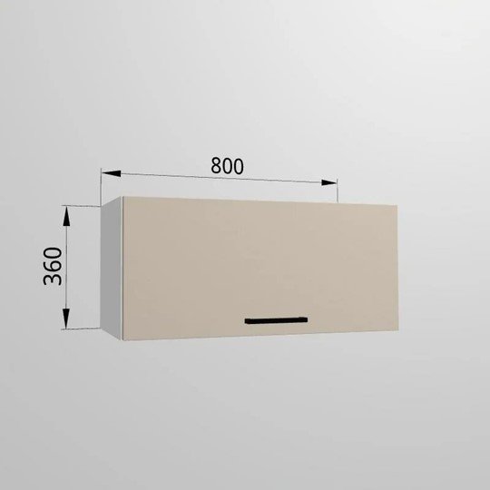 Настенный шкаф ВГ 80, Сатин/Белый в Артеме - изображение 1