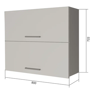 Кухонный шкаф ВГ2 80, МДФ Розовый шагрень/Белый в Артеме