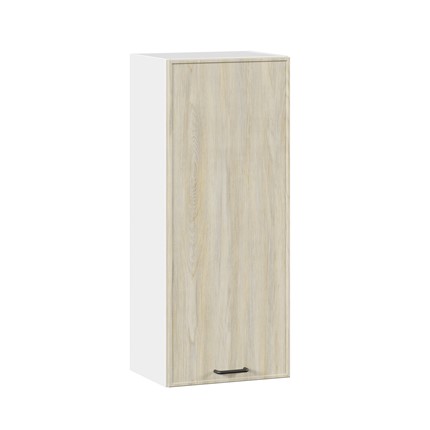 Кухонный шкаф высокий 400 Индиго ЛД 298.420.000.025, Белый/Дуб Мадейра топаз во Владивостоке - изображение