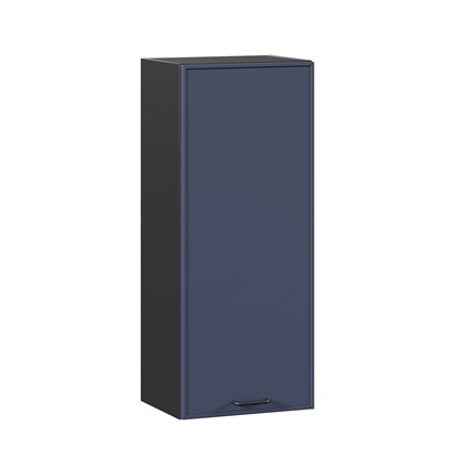 Кухонный шкаф высокий 400 Индиго ЛД 298.420.000.151, Чёрный/Тёмно-синий в Артеме - изображение