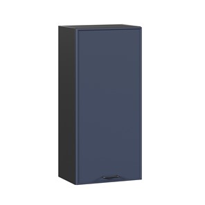 Навесной кухонный шкаф высокий 450 Индиго ЛД 298.430.000.153, Чёрный/Тёмно-синий в Артеме